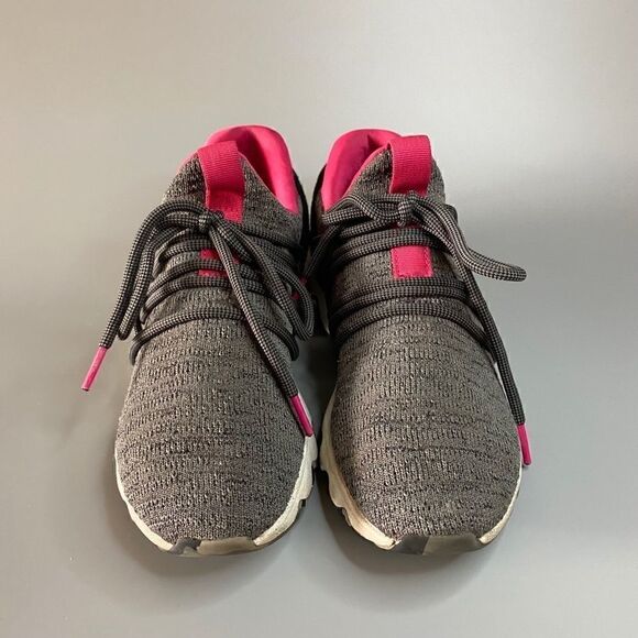 Sorel Kinetic Lace Sneakers Impact Grey Quarry Pink Laces 7.5 - Picture 2 of 6